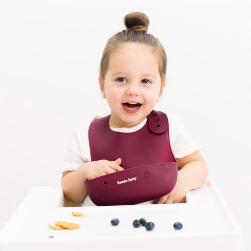 Bazzle Baby Silicone Foodie Bib - Assorted Perspective: bottom