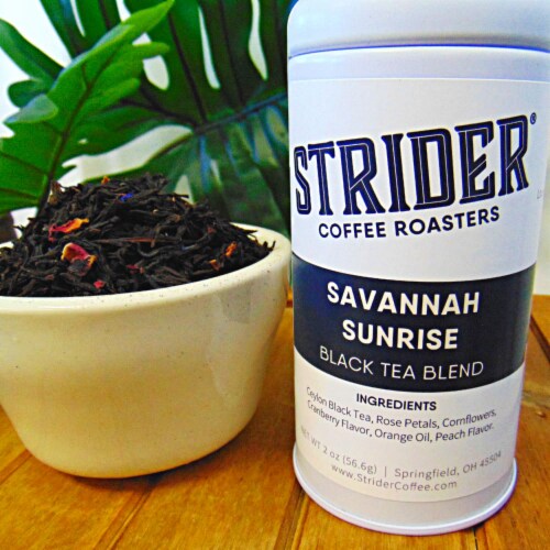 Savannah Sunrise, Black Tea Blend, Loose Leaf Tea, Ceylon Black, 2 oz, Gift Tins Perspective: bottom
