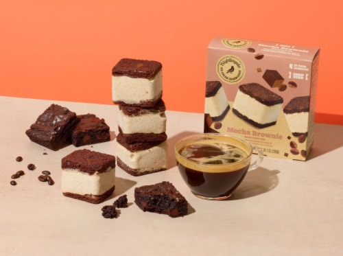 Nightingale Ice Cream Sandwiches® Mocha Brownie Chomp Size Ice Cream Sandwiches Perspective: bottom