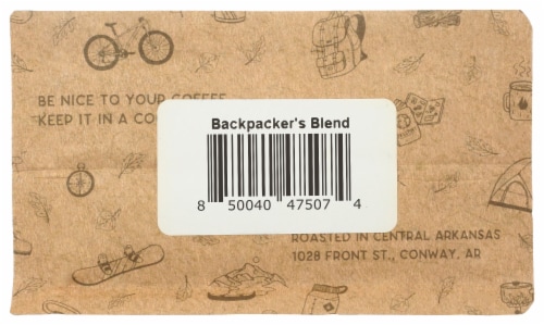 Blue Sail Backpacker's Blend Medium Dark Roast Ground Coffee Perspective: bottom
