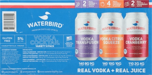 Waterbird Vodka Cocktail Variety Pack Cans Perspective: bottom