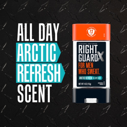 Right Guard Xtreme Defense Men's Antiperspirant Deodorant Gel Arctic Refresh Perspective: bottom