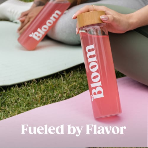 Bloom Raspberry Lemonade High Energy Pre-Workout Supplement Powder Perspective: bottom