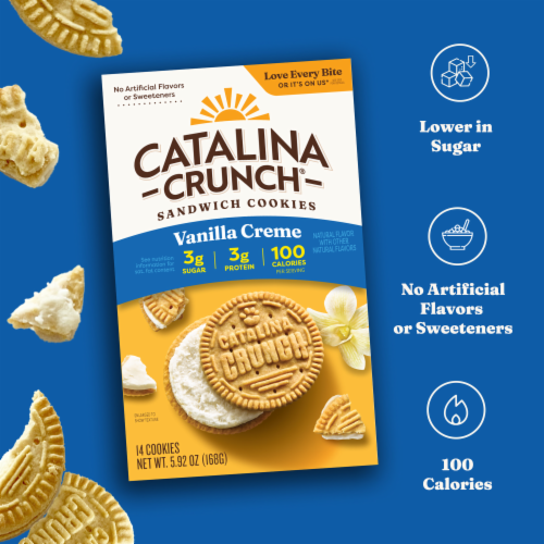 Catalina Crunch® Vanilla Creme Sandwich Cookies Perspective: bottom