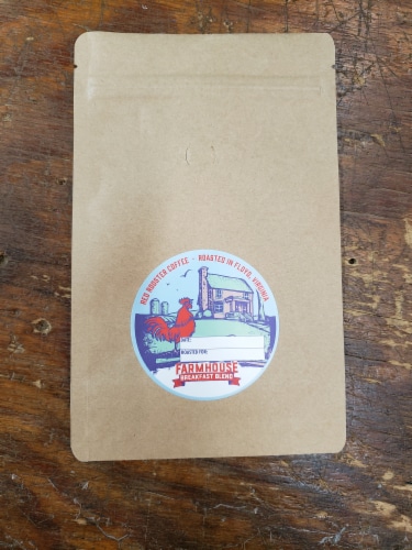 Red Rooster Coffee Organic DECAF Funky Chicken - 12 Oz Whole Bean Perspective: bottom