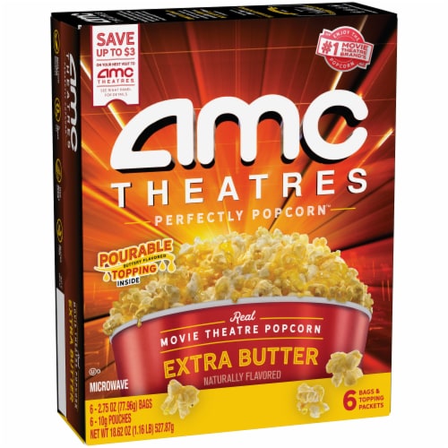 AMC Theatres Perfectly Popcorn™ Extra Butter Movie Theatre Microwave Popcorn Perspective: bottom
