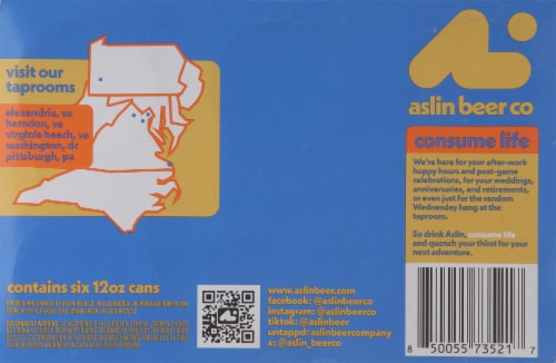 Aslin Beer Co Orange Starfish Hazy IPA Perspective: bottom