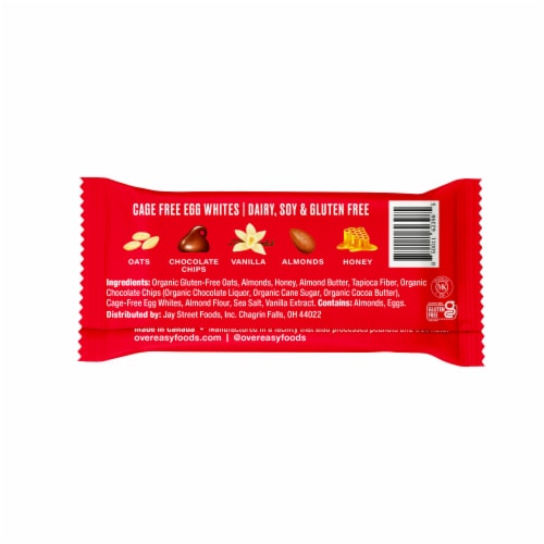 Over Easy™ Dark Chocolate Almond Sea Salt Soft & Chewy Oat Bars Perspective: bottom