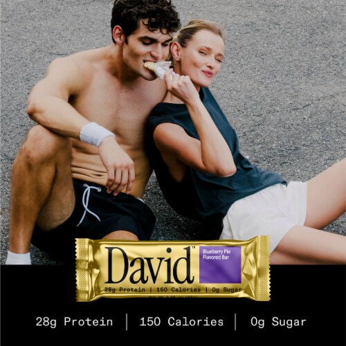 David™ Blueberry Pie Protein Bar Perspective: bottom