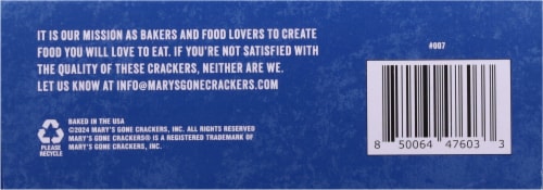 Organic Mary's Gone Crackers™ Super Seed Classic Crackers Perspective: bottom