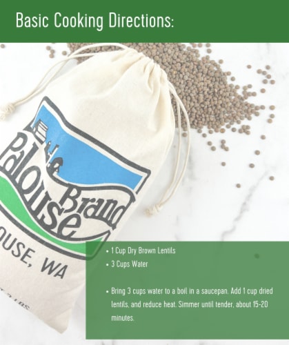 Palouse Brand Brown Lentils 18 lbs Perspective: bottom