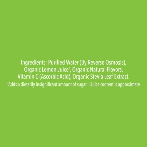 Lemon Perfect Lime Organic Lemon Water Perspective: bottom