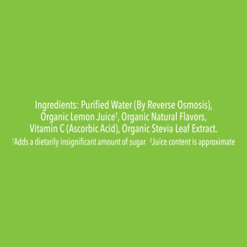 Lemon Perfect Lime Organic Lemon Water Perspective: bottom