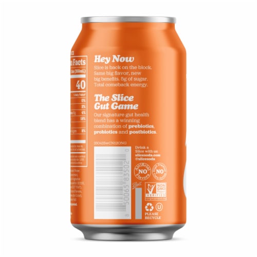 Slice Orange Healthy Soda Perspective: bottom