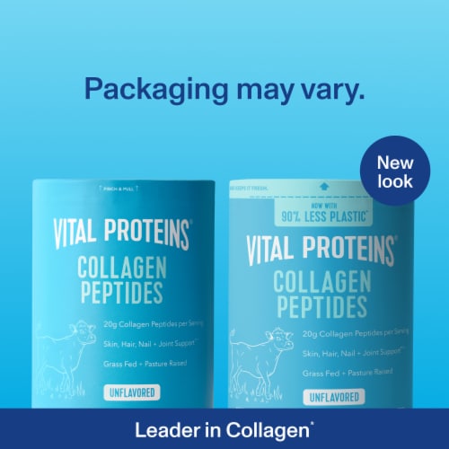 Vital Proteins Collagen Peptides for Skin, Hair, Nail & Joint Support 20g Collagen Unflavored Powder Perspective: bottom