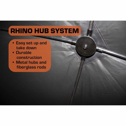 Rhino Blinds R150 Durable 3 Person Outside Game Hunting Ground Blind, Mossy Oak Perspective: bottom