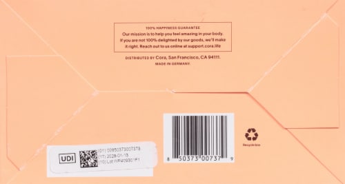 Cora® Organic Cotton The Comfort Fit Tampon Regular & Super Multipack Perspective: bottom