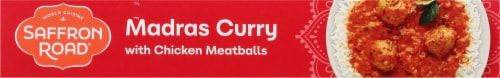 Saffron Road Gluten Free Madras Curry Frozen Meal with Chicken Meatballs Perspective: bottom