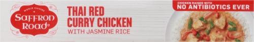 Saffron Road Thai Red Curry Chicken with Jasmine Rice Gluten-Free Frozen Meal Perspective: bottom