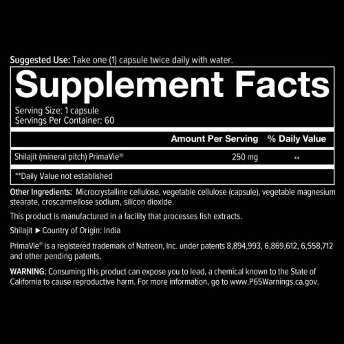 Youtheory Mens Shilajit Capsules Perspective: bottom