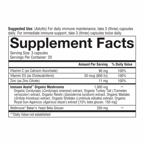 Youtheory® Immune + Daily Wellness Vegetarian Capsules Perspective: bottom