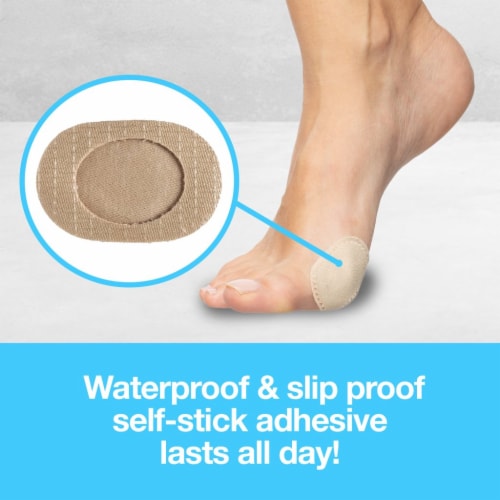 ZenToes 24 CT Bunion Cushions Waterproof and Odor Resistant Toe and Foot Protector Pads Perspective: bottom
