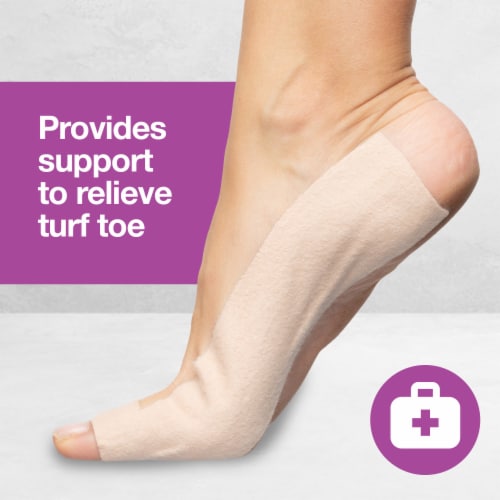 ZenToes Turf Toe T-Strap Moleskin Splint Adhesive Straightener for Big Toe Injuries - 10 Pack Perspective: bottom