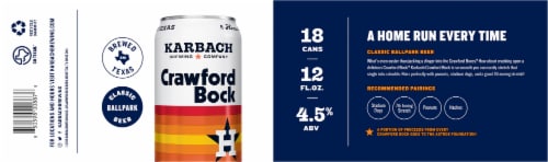 Karbach Brewing Company Crawford Bock Beer Perspective: bottom