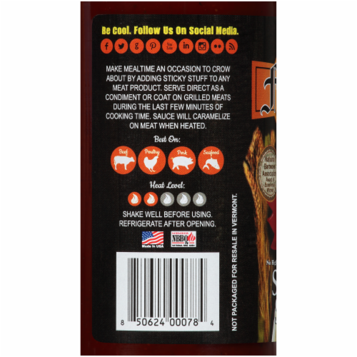 Fat Boy Sticky Stuff BBQ Sauce Perspective: bottom