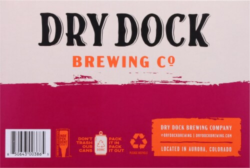 Dry Dock Brewing Blood Orange Blonde Ale Perspective: bottom