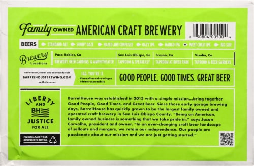 BarrelHouse Brewing Co IPA Perspective: bottom