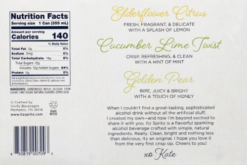 Itz Spritz Alcohol Spritzer Ready to Drink Cocktail Variety Pack Perspective: bottom