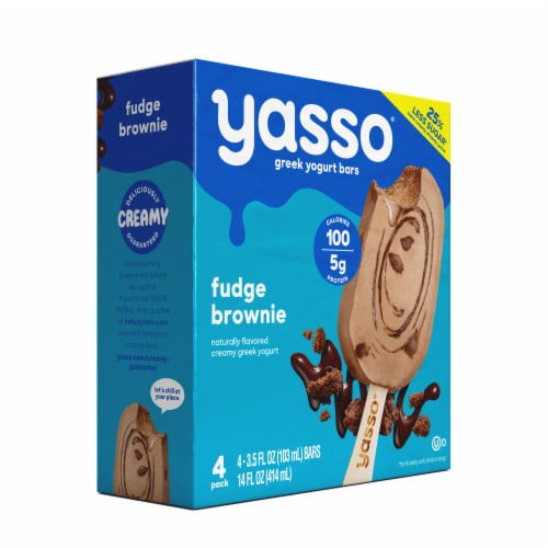 Yasso Fudge Brownie Frozen Greek Yogurt Bars Perspective: bottom