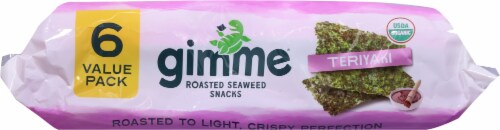 Gimme® Roasted Teriyaki Seaweed Snacks Perspective: bottom