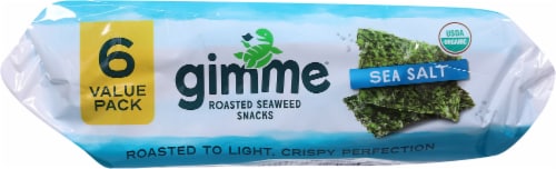 Gimme® Organic Premium Sea Salt Roasted Seaweed Snacks Perspective: bottom