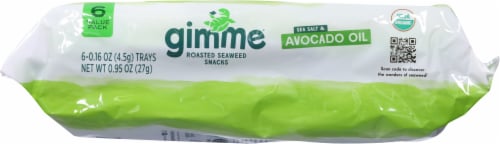 Gimme® Organic Sea Salt & Avocado Oil Premium Roasted Seaweed Perspective: bottom