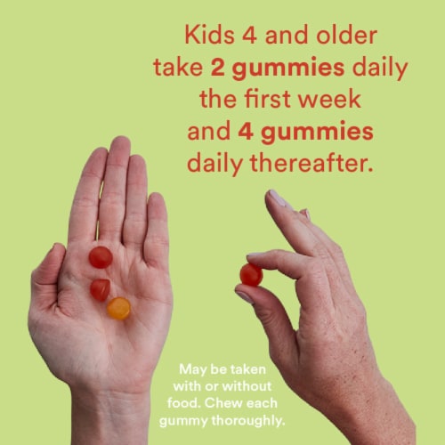 SmartyPants Kids Multi & Fiber & Omegas 3 Fish Oil Gummy Vitamins with D3, C & B12 - 90ct Perspective: bottom