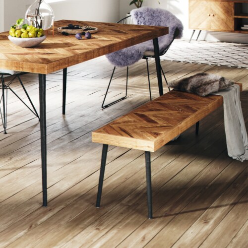 Mango wood dining bench sales