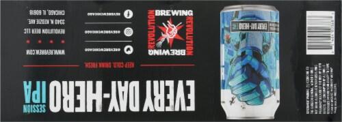 Revolution Brewing Every Day Hero Session IPA Perspective: bottom