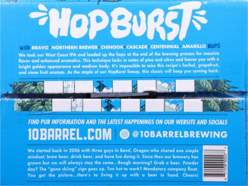 10 Barrel Brewing Co. Apocalypse IPA Perspective: bottom