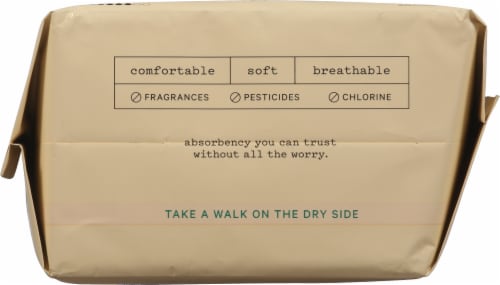 The Honey Pot® 100% Organic Cotton Non Herbal Panty Liners With Wings Perspective: bottom