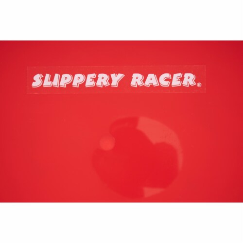 Slippery Racer Downhill Pro Adults and Kids Plastic Saucer Disc Snow Sled, Red Perspective: bottom