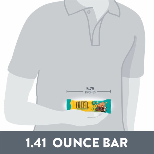 FULFIL Chocolate Salted Caramel Flavored Protein Bar Perspective: bottom