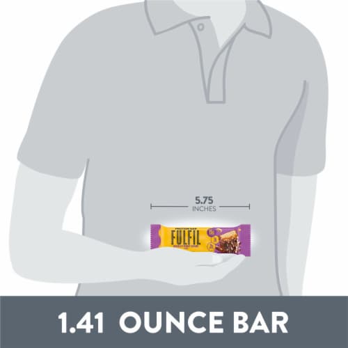 FULFIL Chocolate Peanut Caramel Flavored Protein Bar Perspective: bottom