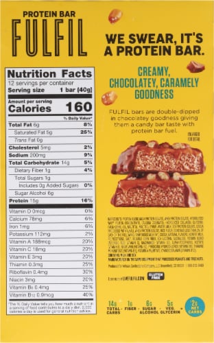 Fulfil Chocolate Salted Caramel Vitamin & Protein Bars Multipack Perspective: bottom