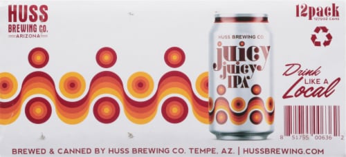 Huss Brewing Co. Juicy Juicy IPA Perspective: bottom