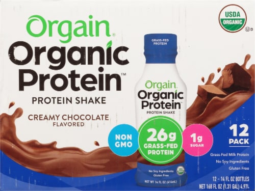 Orgain Organic Protein Nutritional Creamy Chocolate Protein Shake Perspective: bottom