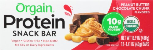 Orgain® Organic Peanut Butter Chocolate Chunk Protein Snack Bars Perspective: bottom