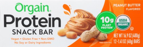 Orgain® Organic Peanut Butter Protein Snack Bar Perspective: bottom