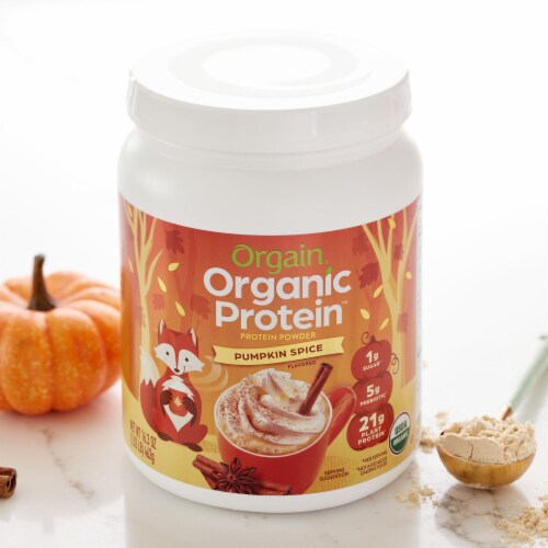 Orgain® Organic Protein™ Plant-Based Pumpkin Spice Flavored Protein Powder Perspective: bottom